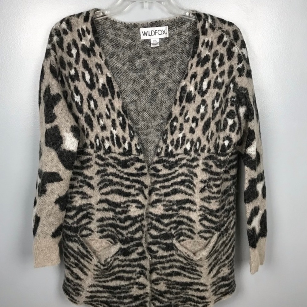 Wildfox Animal Attraction Avani Cardigan XS